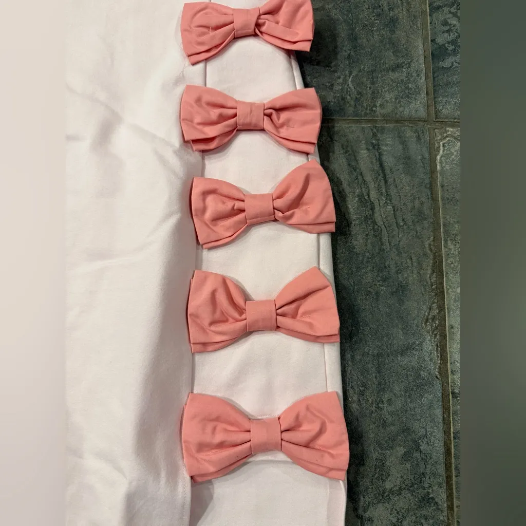 BHLDN Lia Strapless Bow Midi Dress in Pink Sz Medium‎ $220 - Image 6