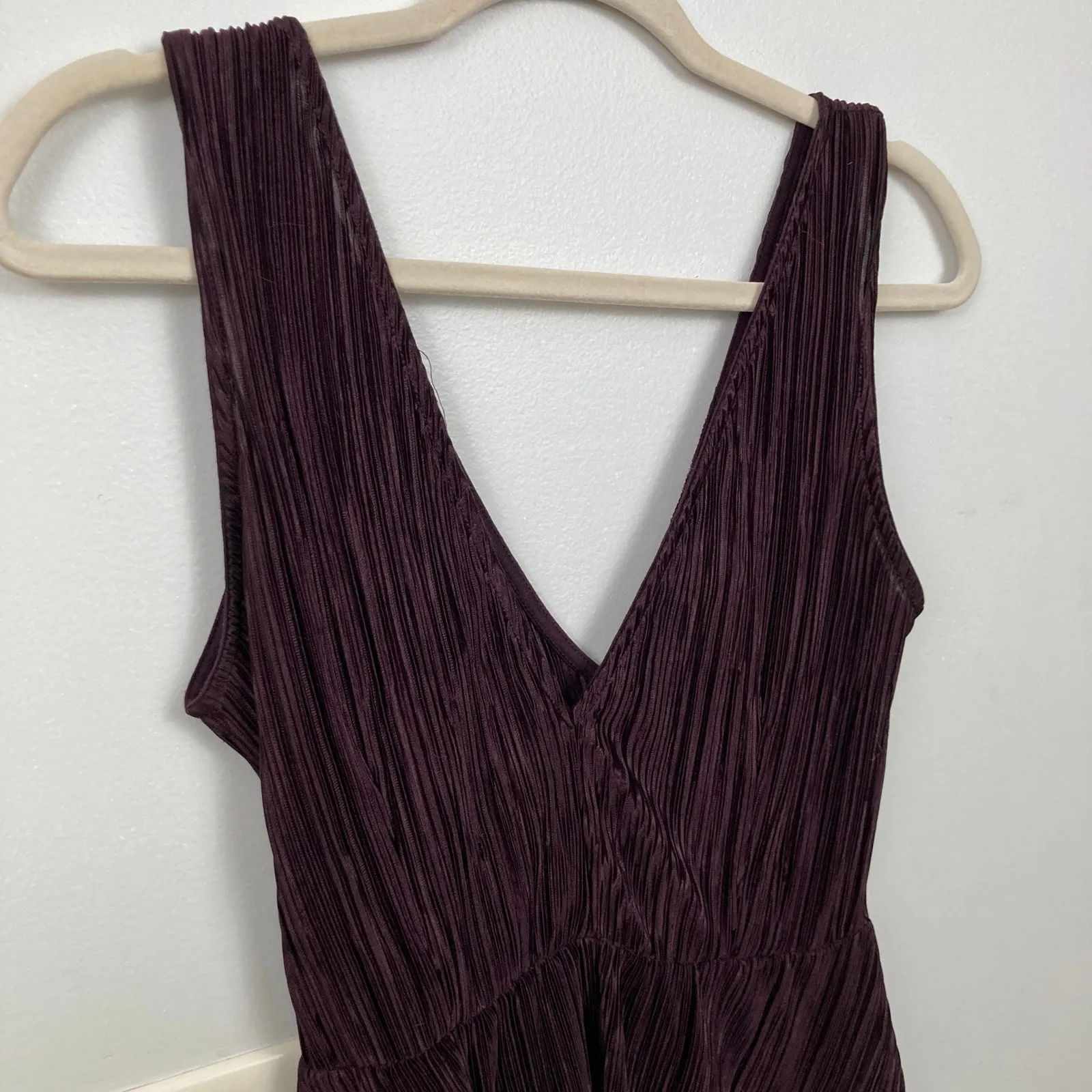 Divided Womens Dark Purple Pleated Mini Dress Size 2 Whimsigoth Party Date Goth - Image 8