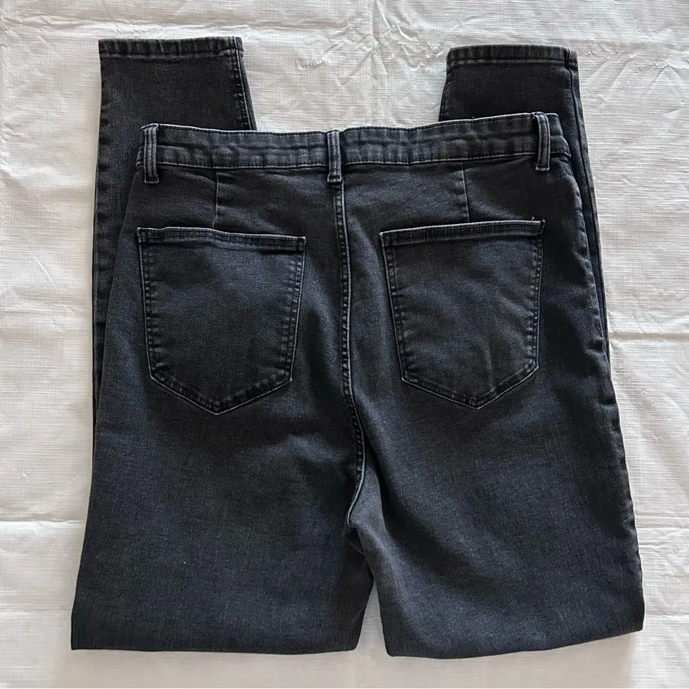 Zara ~ Womens Size 12 Faded Black High Rise Skinny Stretch Jeans Jeggings   I07 - Image 3