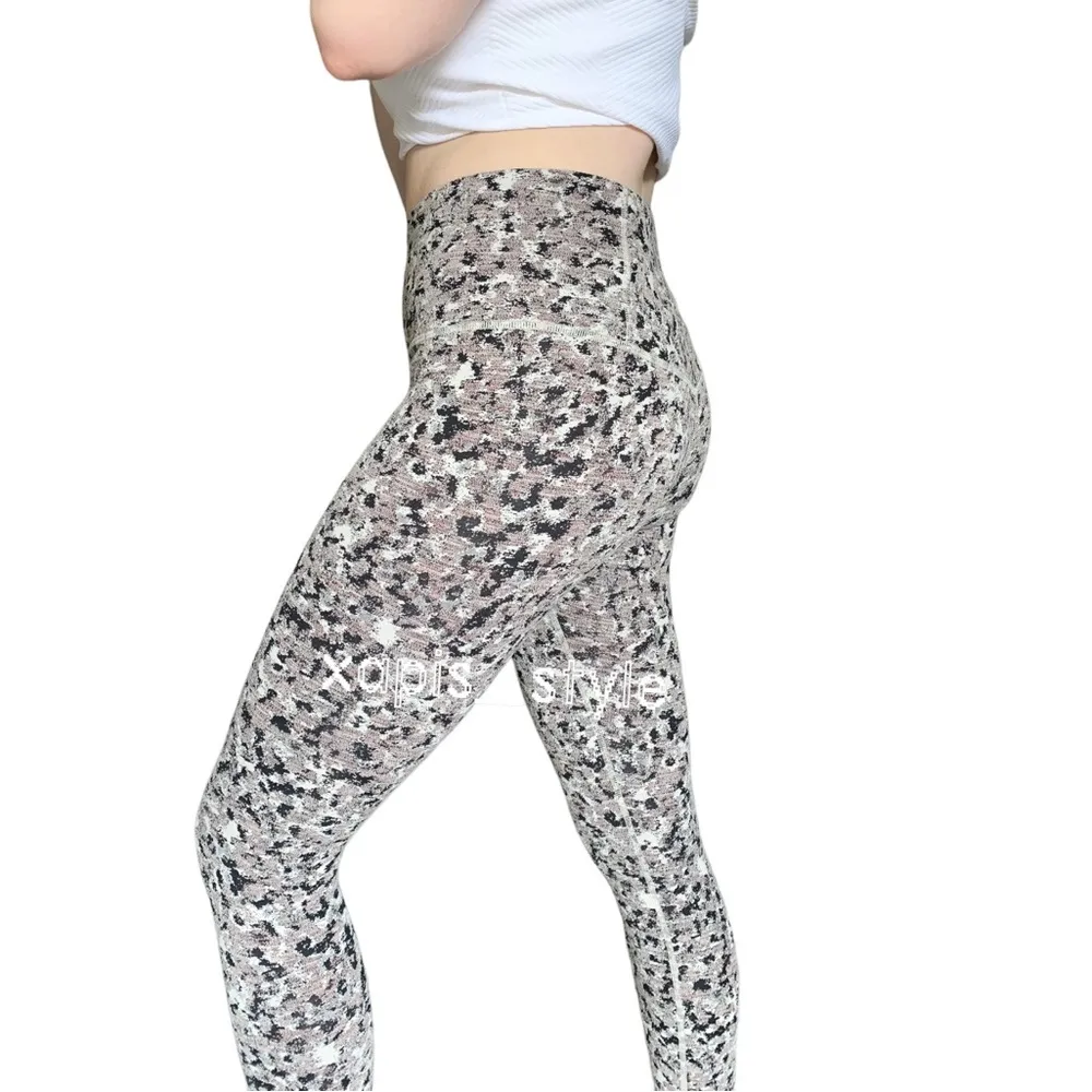 Athleta elation textured 7/8 legging - pixel animal print leopard mini cheetah - Image 2