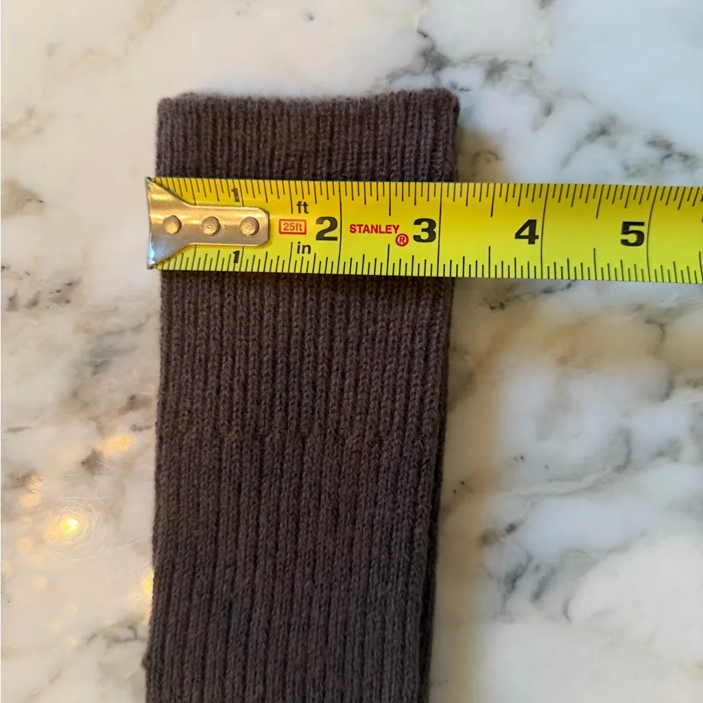 NWT PrettyLittleThing Bundle of Two Pairs Chocolate Brown Slouchy Ribbed Socks - Image 6