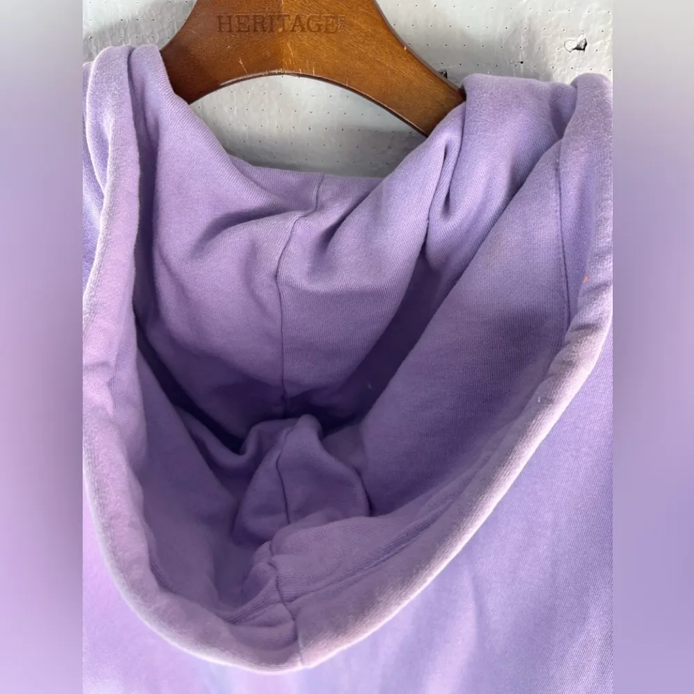 Disney M Embroidered Mickey Marching Disneyworld Hoodie Purple Sweatshirt - Image 5