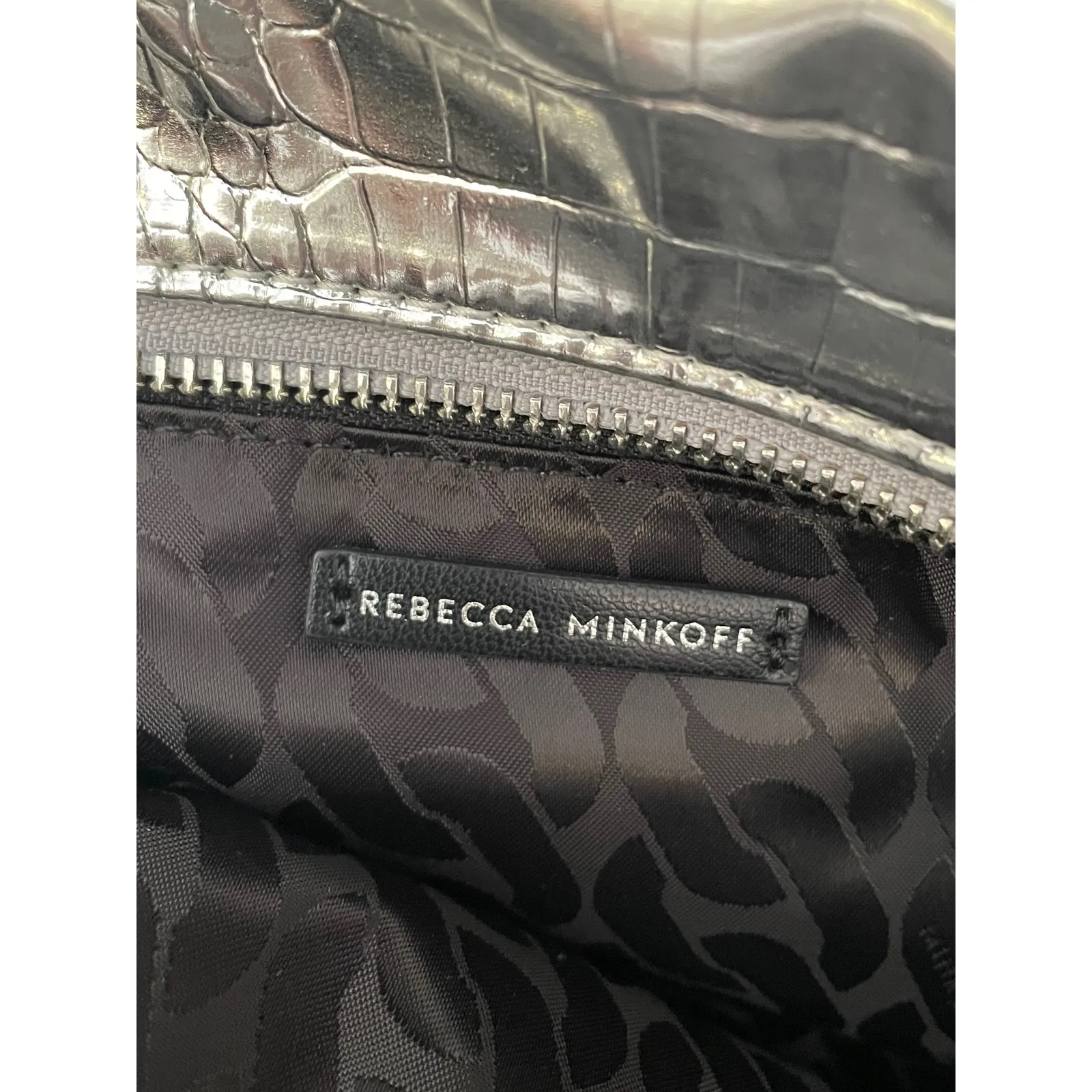 Rebecca Minkoff Silver Makeup Bag - Image 3