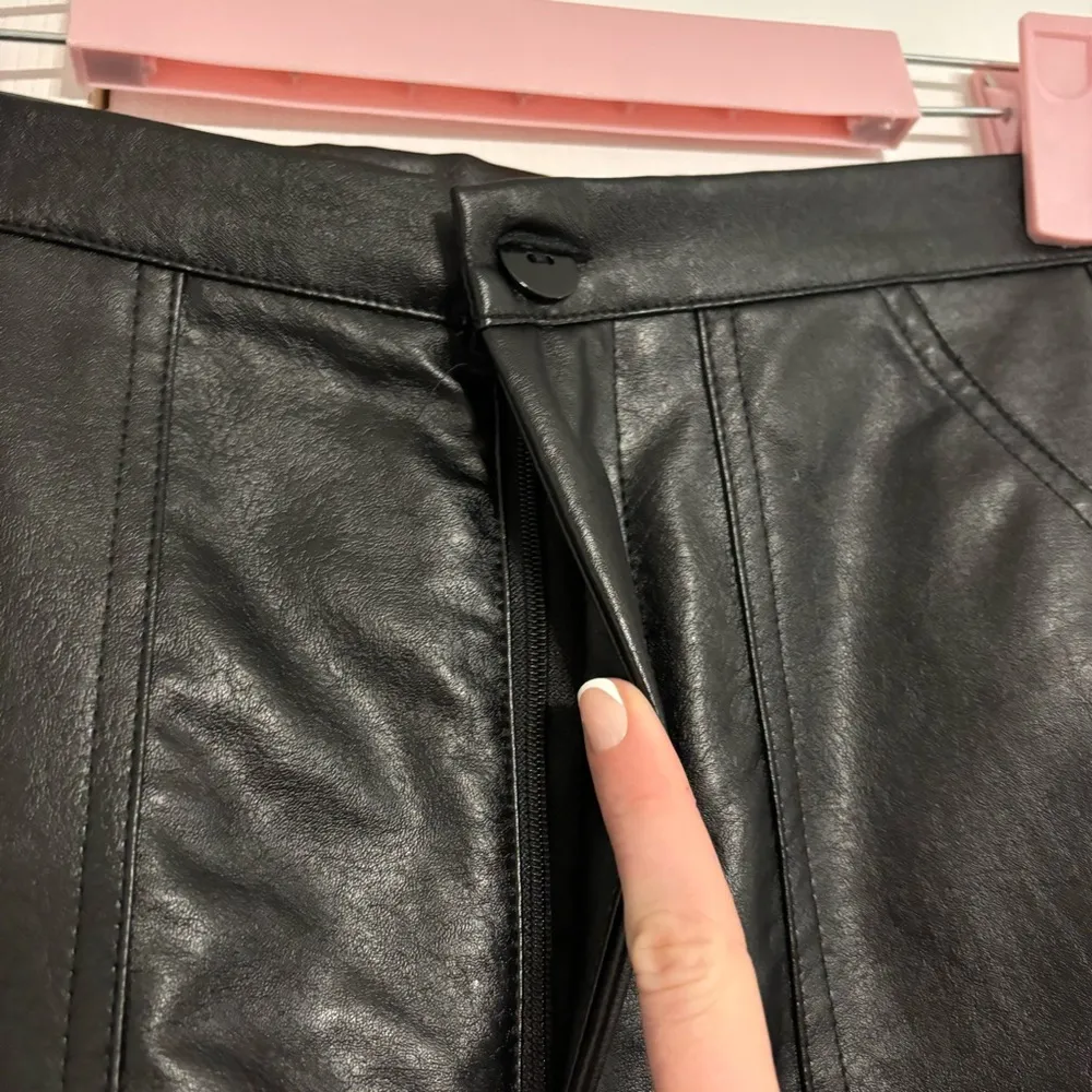 Princess Polly Black Leather Pants - Image 7