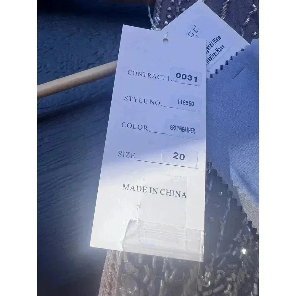 Montage By Mon Cheri Mother Of Bride Gray/Heather Size 20 STYLE 116950 Gray - Image 10