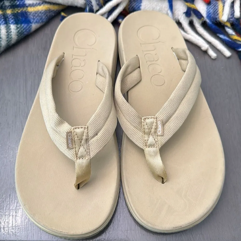 Chaco Chillos Flip Flop Tan‎ size 9 - Image 6
