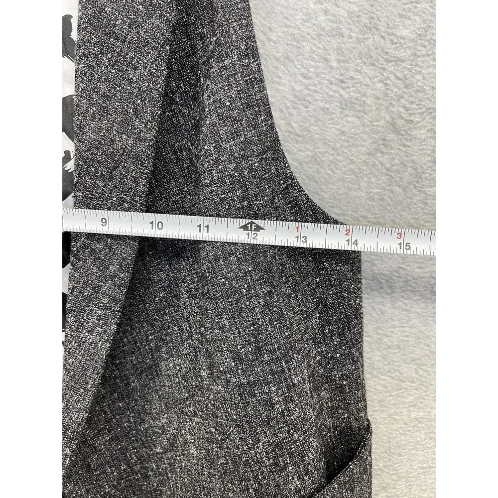 CAbi  Women's Vest Marled Gray Size Small One Button Pockets Racerback - Image 8