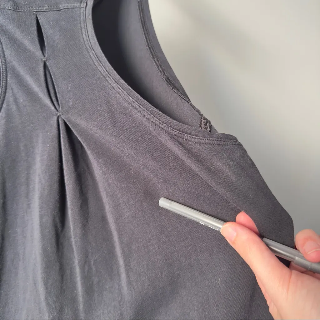 Lululemon Love Tank *Pleated in Black (First Release) Sleeveless Top Pima Cotton - Image 12