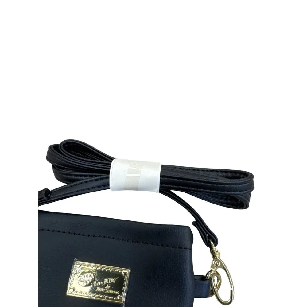 Betsey Johnson Luv Black faux leather \Crossbody Handbag SKU 8269 - Image 5