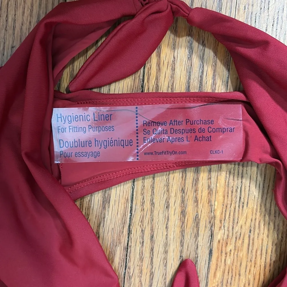 Andie The Mandalay Bikini Set Swimsuit Crimson Red Size‎ Small NWT - Image 11