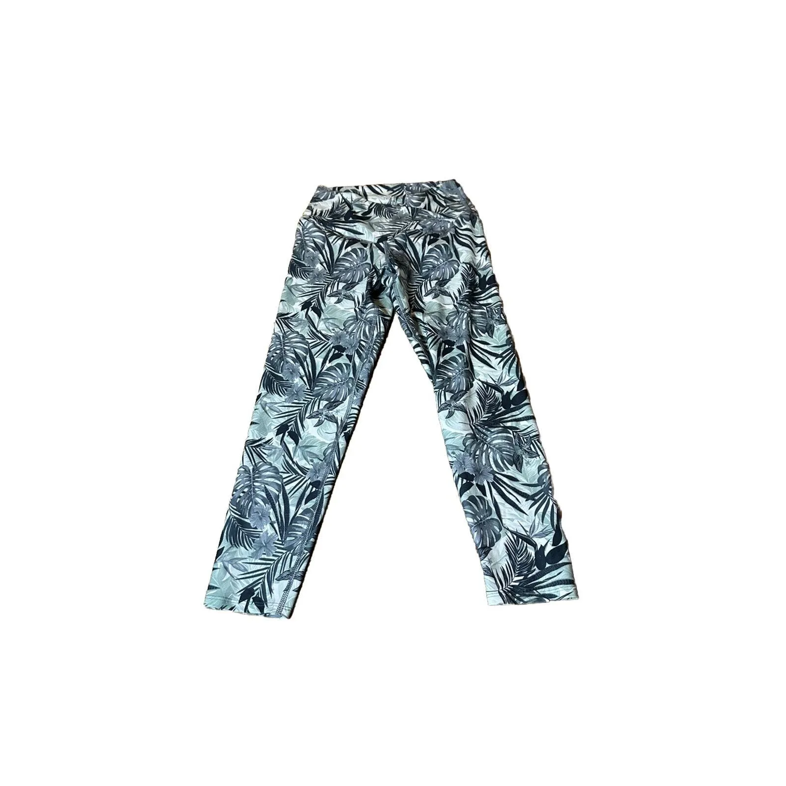 Evolution‎ and Creation Leggings Small Tropical Floral Print Leggings Gym Sport - Image 2