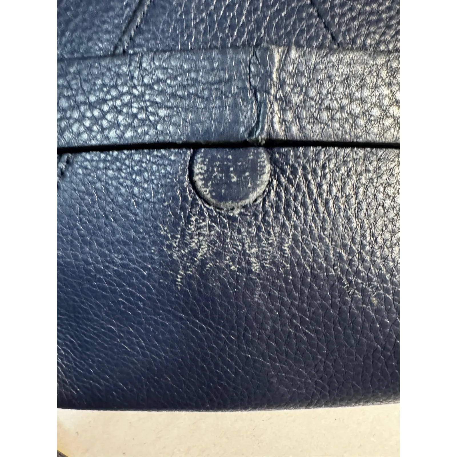 Brooks Brothers Genuine Leather Crossbody Bag Navy | Rare Style - Image 6