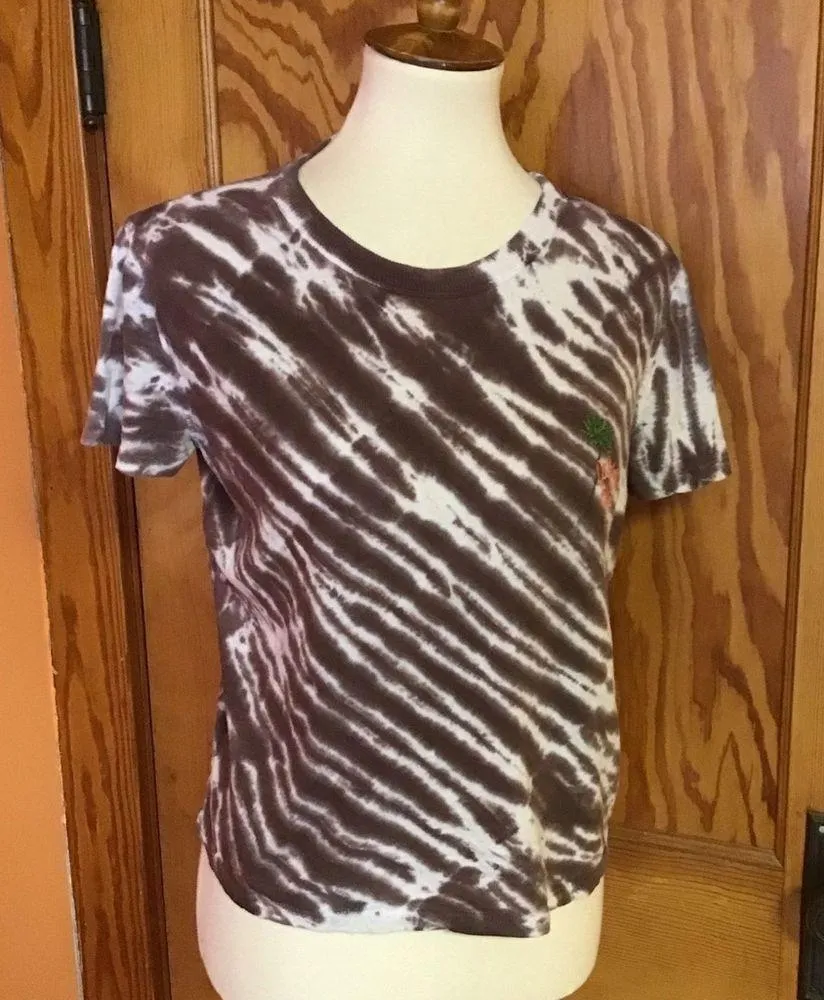 LOFT Embroidered California vibes tie dye cropped top - Image 6