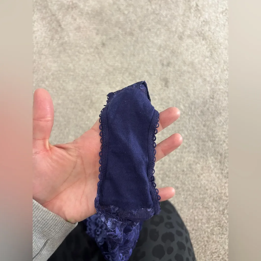 Savage X Fenty Floral Lace Teddy XS Lingerie sexy Blue - Image 6