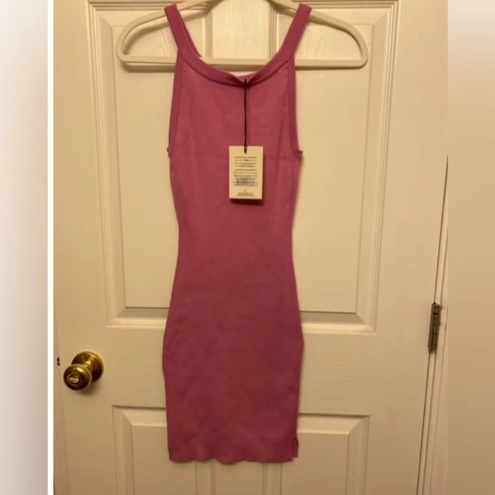 Spell Dress Barefoot Rib Mini Form Fitting Sleeveless Strappy Purple Size XXS - Image 5