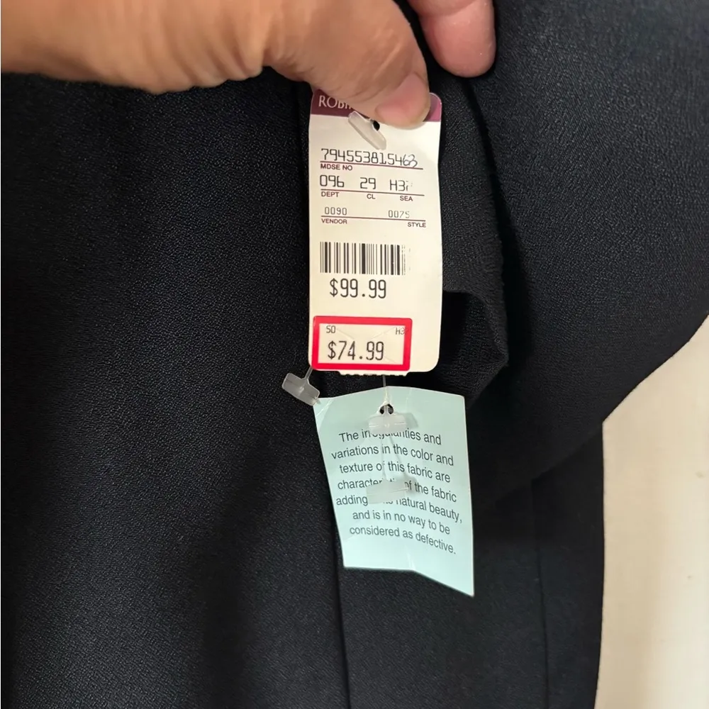 Vergo 2 Vintage Robbinsons May women’s black blazer gold buttons new 12/14 - Image 5