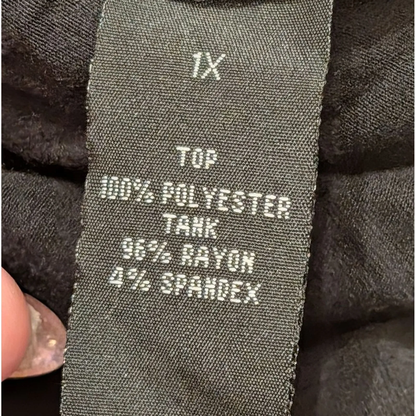 Alyx Plus 1X 16 16 Black Asymmetrical Wrap Front Long Sleeve Top Shirt Blouse‎ - Image 3