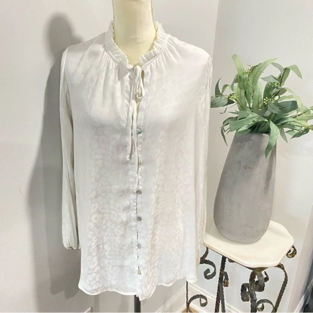 Show Me Your Mumu Alicia Tunic in White Animal Print Size Small - Image 2