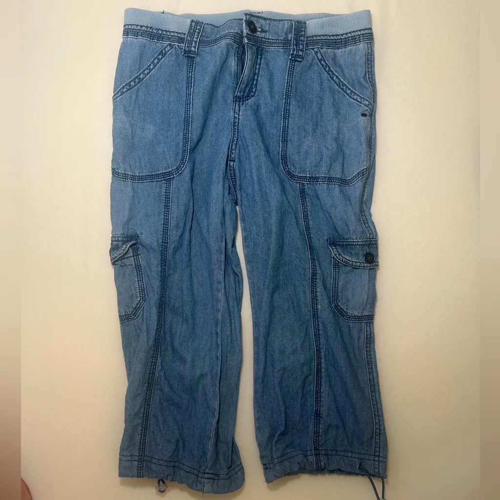 ❤️ 3/$15 Style & Co Cropped Cargo Pants, size 4 petite - Image 2