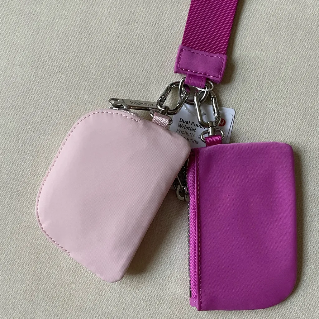Lululemon Dual Pouch Wristlet - Pow Pink Tone/Flush Pink - Image 10