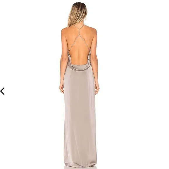 Lovers + Friends  Sheyla Gown Maxi Dress in Gray XS - Image 2