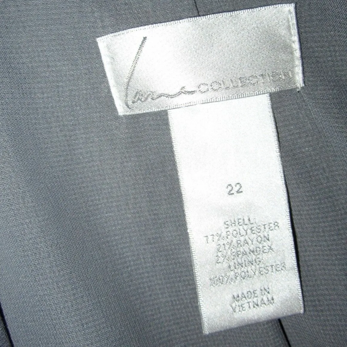 LANE BRYANT Collection Womens PLUS 22 3X Gray Blazer Dressy Career STRETCH - Image 2