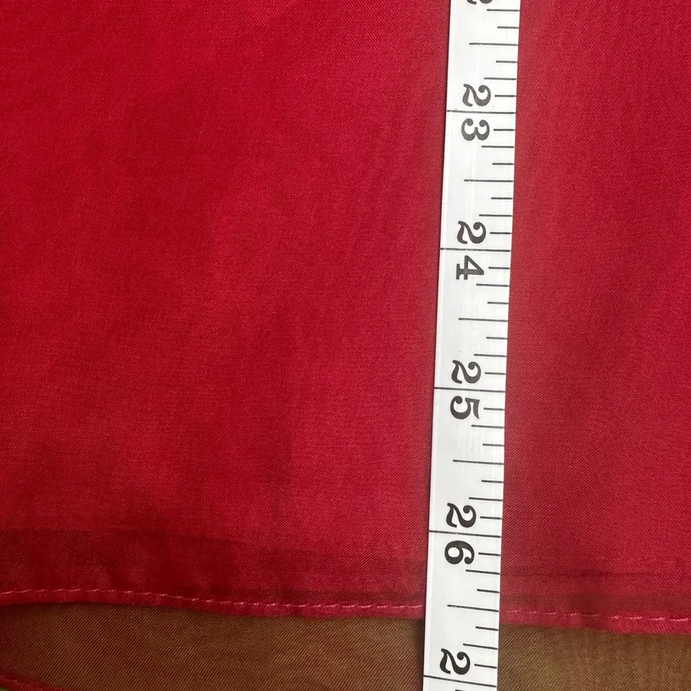 A.B.S. 100% Silk Red Strapless Cocktail Dress, NWT Size 6 - Image 10