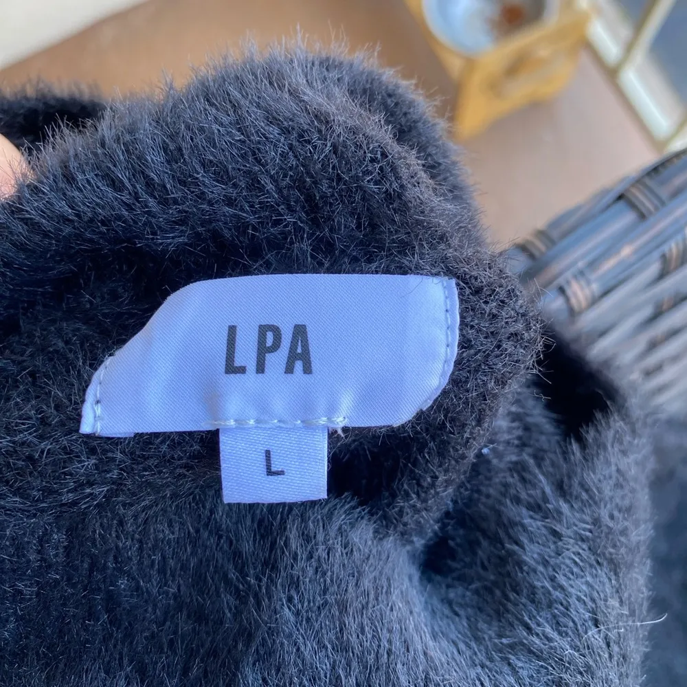 LPA REVOLVE  sweater dress    Black Mock Neck Long Sleeve Bodycon Dress - Image 6