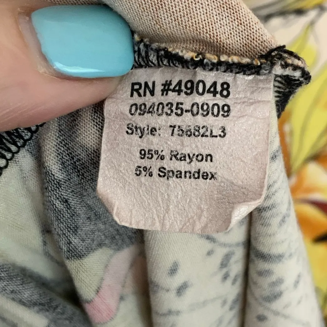 Mango Tango Floral dress size large‎ - Image 3