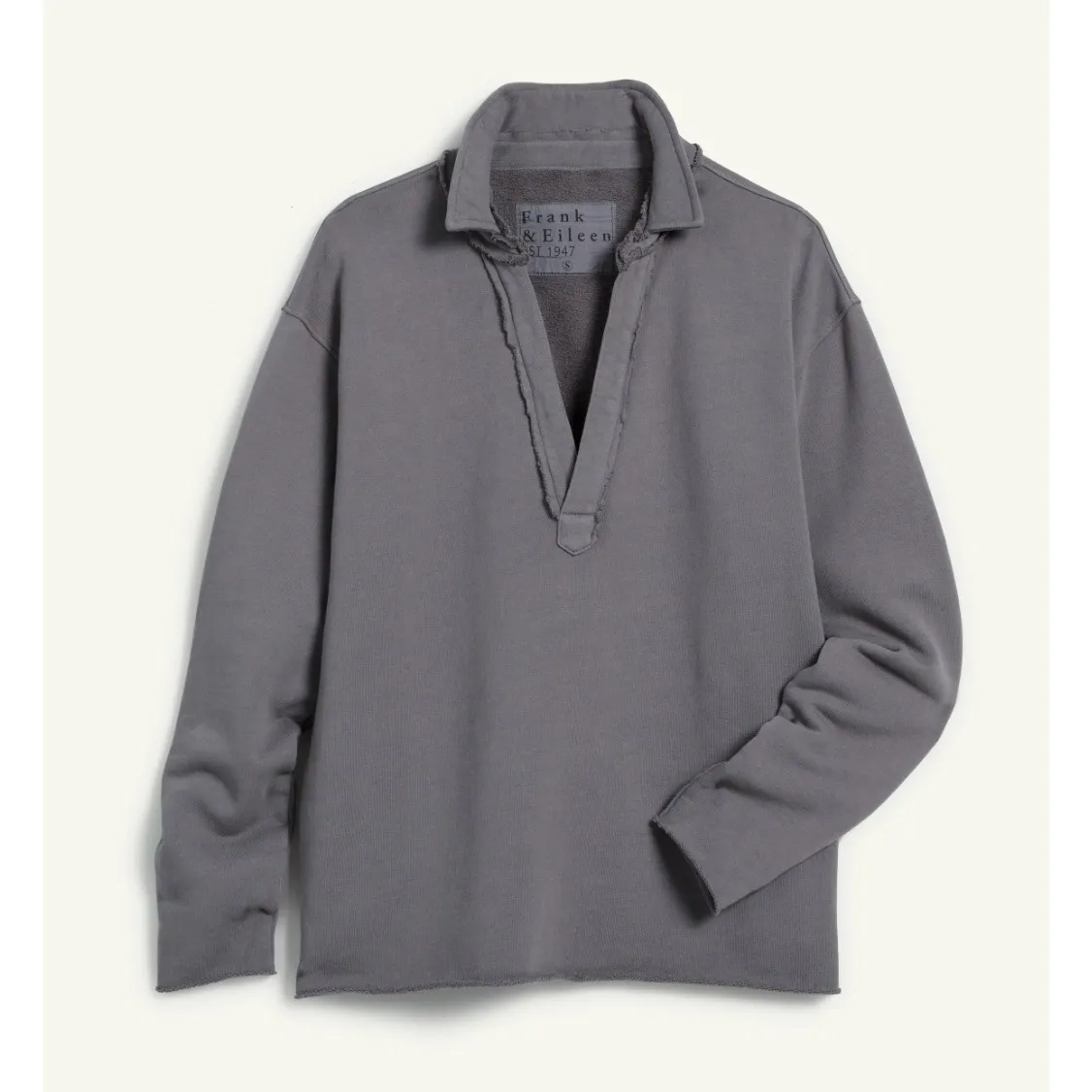 Frank & Eileen Patrick Popover Triple Fleece Womens XS Purple Preppy Travel Cozy - Image 3