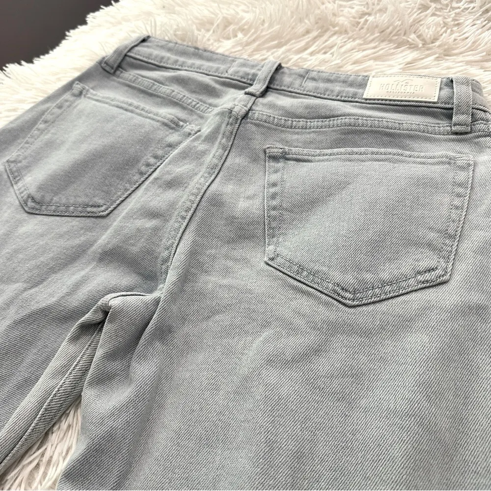 Hollister Low-Rise Dad Jeans – Size 0R (W24 L31) | Light Wash Panel Denim - Image 7