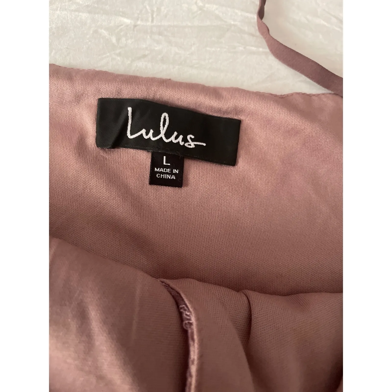 Lulus Lace Mini Dress V-Neck Sleeveless Party Cocktail Dress Large Purple - Image 6