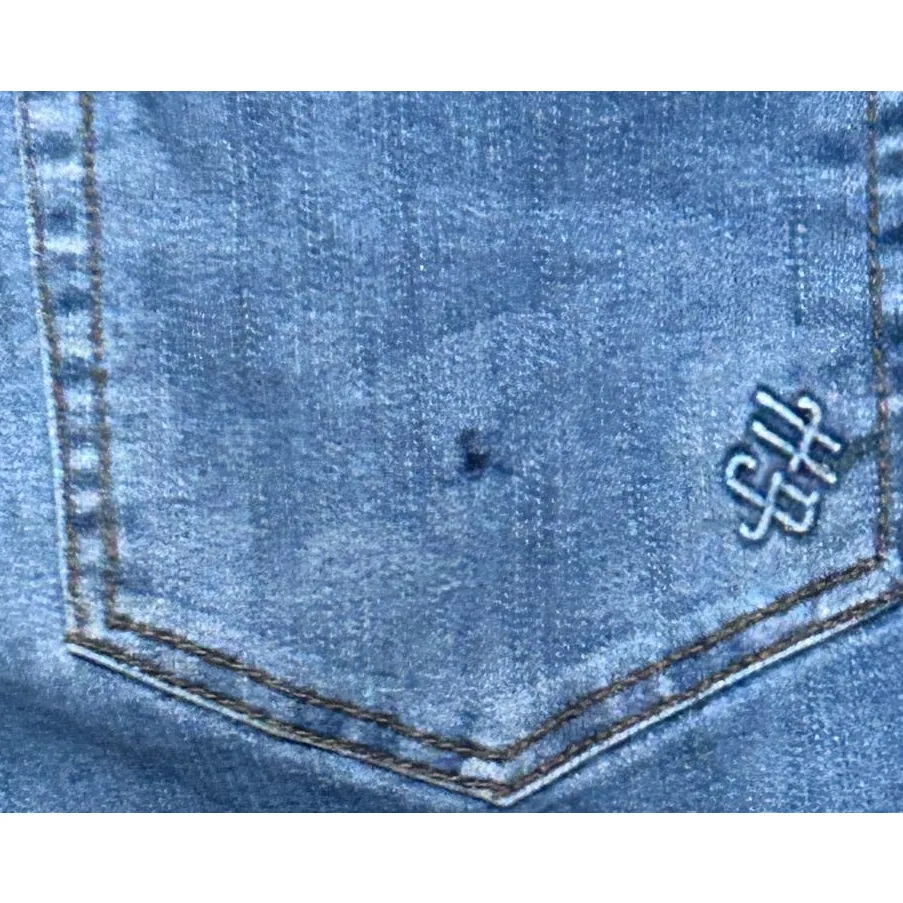 Good Hart by Matilda Jeans Distressed Sommerset Skinny Women's Jeans‎ Size 12 Blue - Image 6