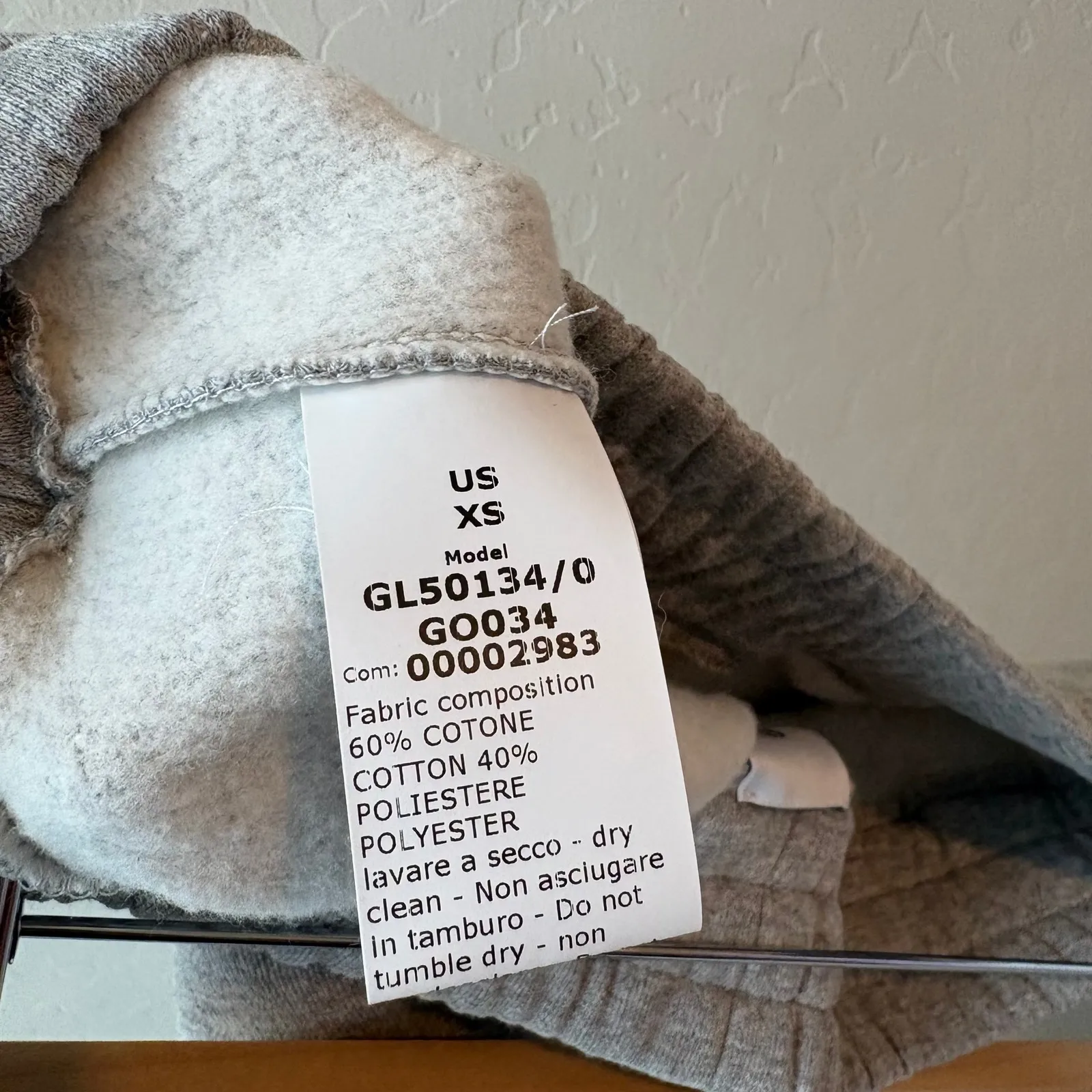 G. Label Goop Sweatpants Gray Drawstring Straight Leg Casual Joggers Size XS - Image 8