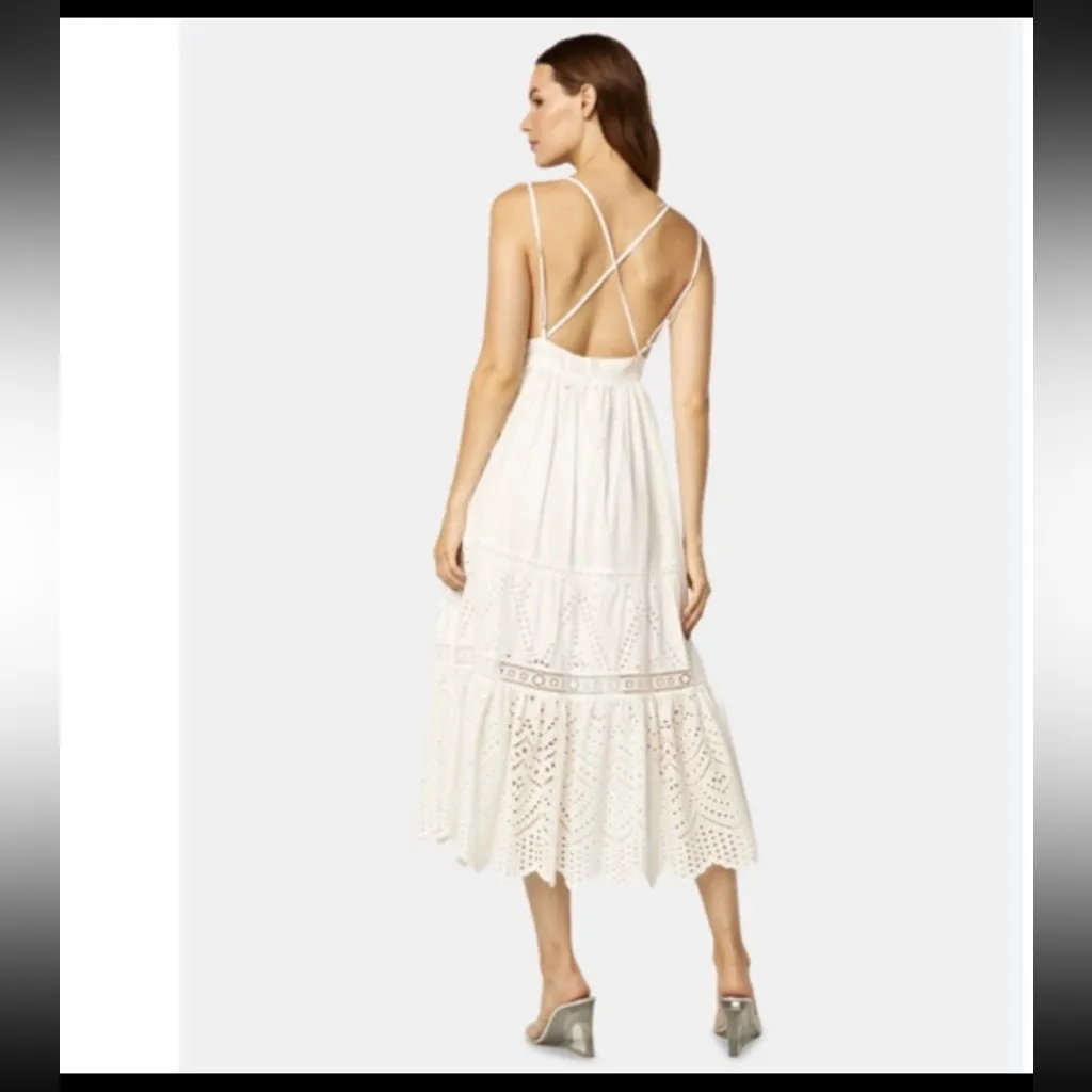 NWT Misa Los Angeles Eyelet Embroidered Allegra  Dress. - Image 3
