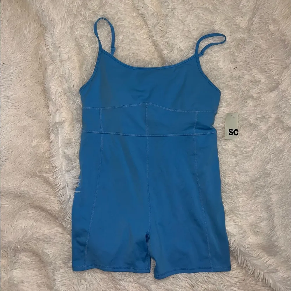 NWT S.O. Romper Jumpsuit Light Blue size Extra Large XL - Image 2