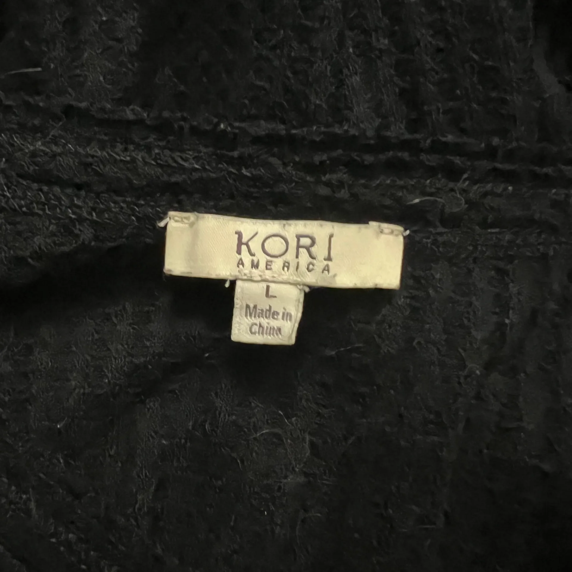 Kori America Black Vneck Sweater With Colorful Sleeves - Image 10