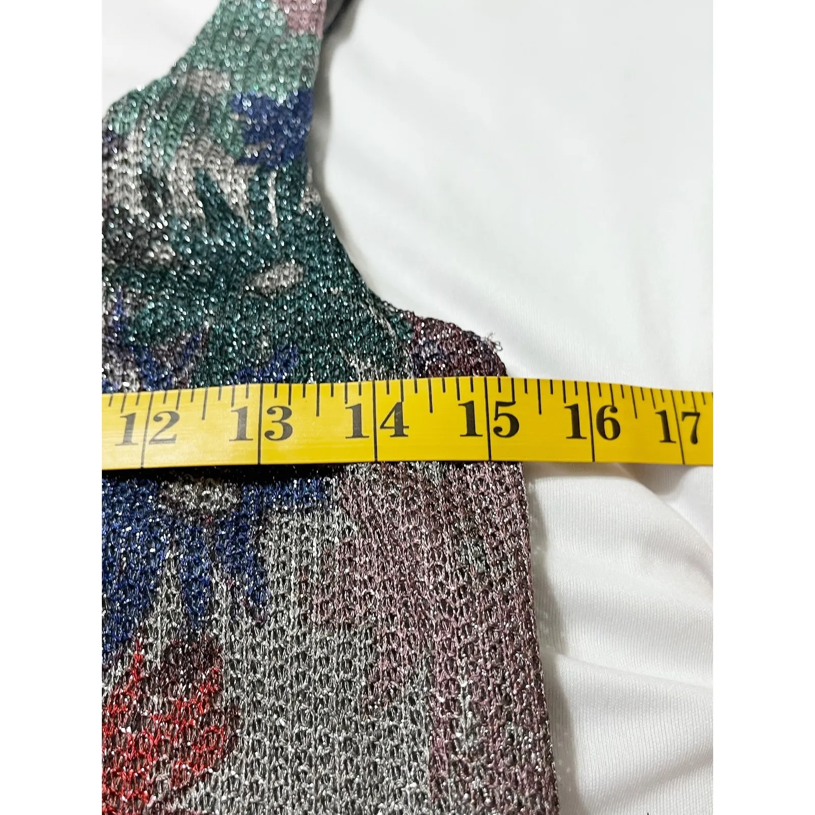 Splendid‎ x Margherita Brillare Daisy Floral Print Metallic Midi Sheath Dress XS - Image 8