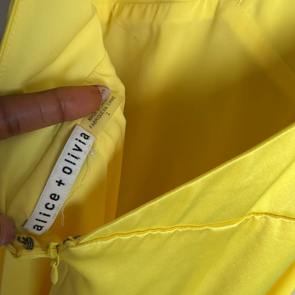 ALICE + OLIVIA Dakota Bias Slip Maxi with Cross Back in Satin Finish 2 - Image 12