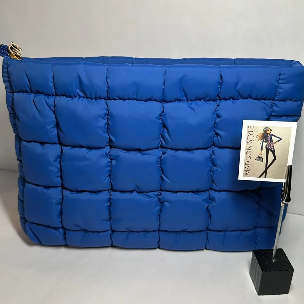 Royal Blue Quilted Storage Case - Image 8