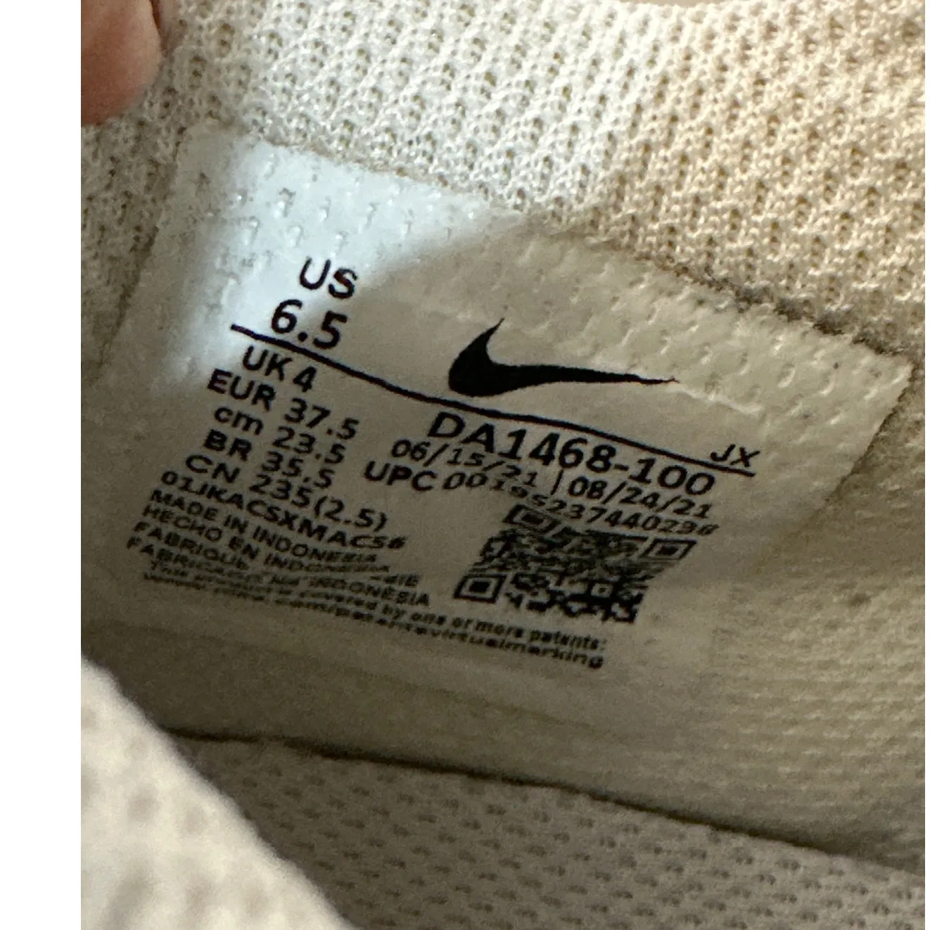 Nike Women's Crater Remixa ‘White Photon Dust’ Lifestyle Sneaker, Size 6.5 EUC - Image 7