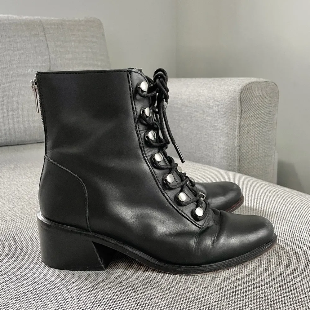 Free People Eberly Leather Lace Up Bootie - Image 67
