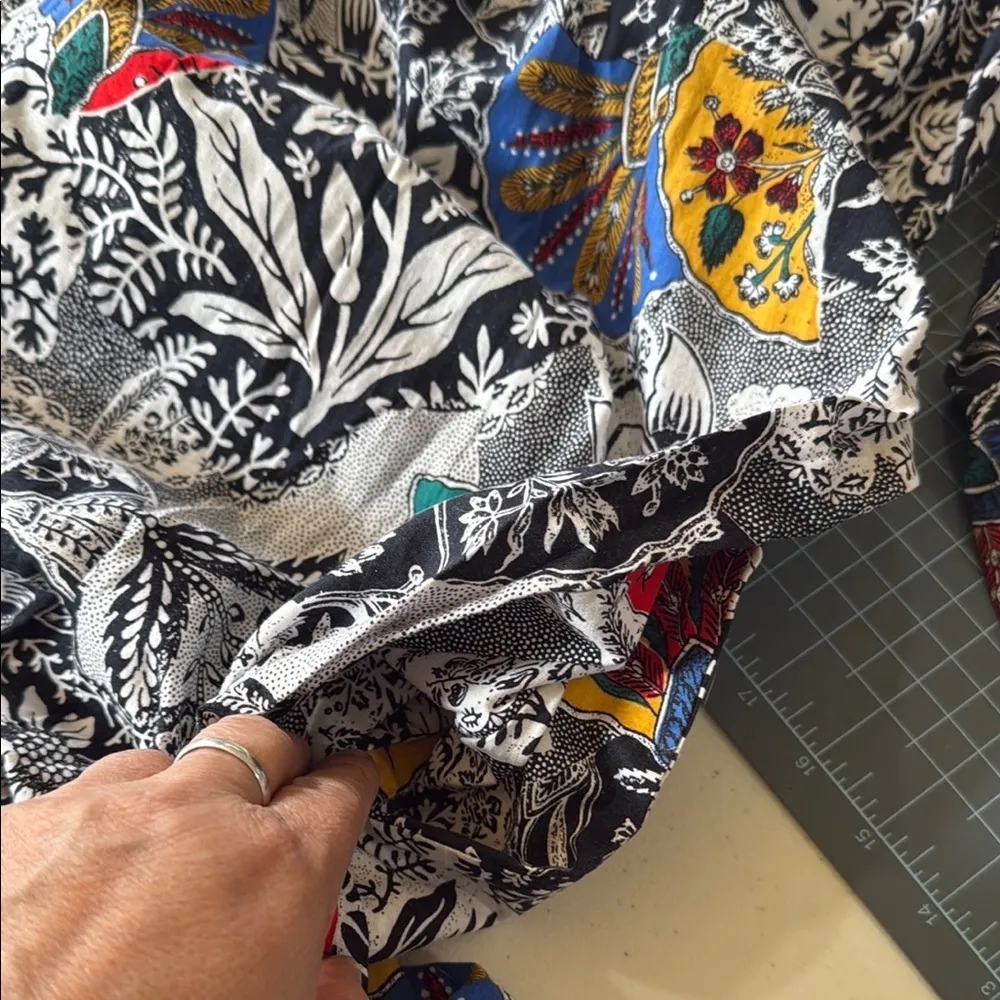 Vintage Retro Ruth Norman caftan lounge dress robe (M) Red Size M - Image 6