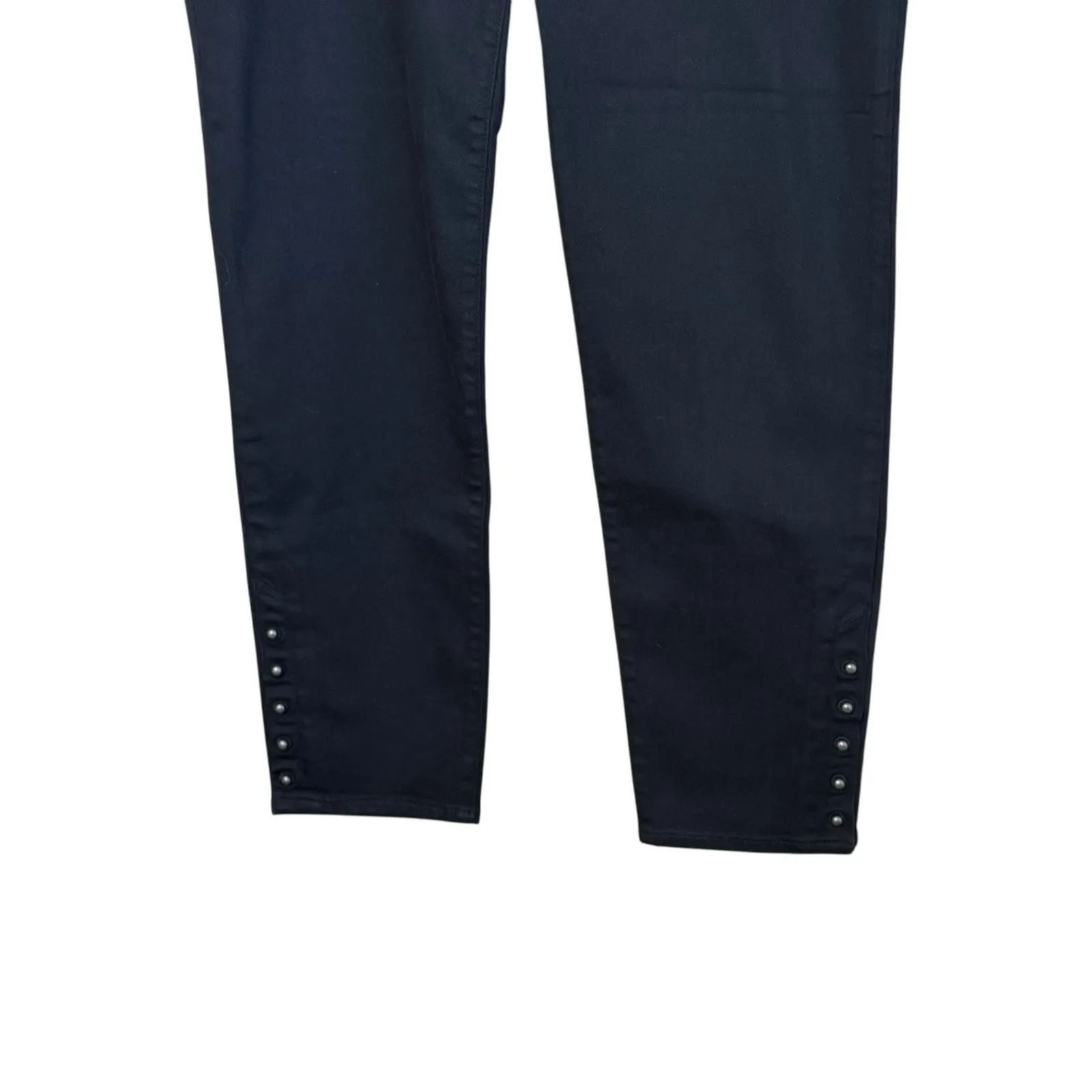 Chicos Black Jegging Ankle Jeans Women Size 1R US 8R Studded Punk Edgy Classic - Image 3