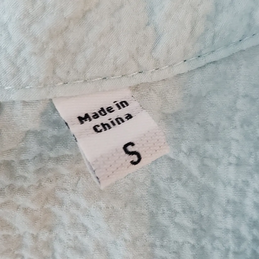 Habitat Blue Women's Button Top.‎ Size: S. - Image 6