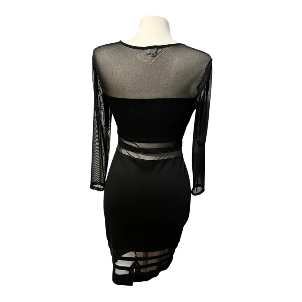 Superdown Black Bodycon Dress - Image 3