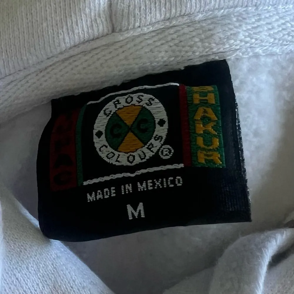 Cross Colours Tupac Halo Crop White Hoodie Women's Size Medium - Image 6