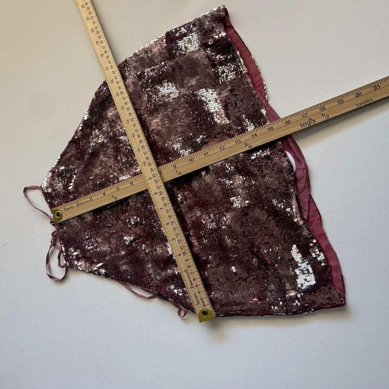 Retrofete NWT Nelly Halter Tank Top Pink‎ Sequin Halter Party Size Small Pink - Image 5