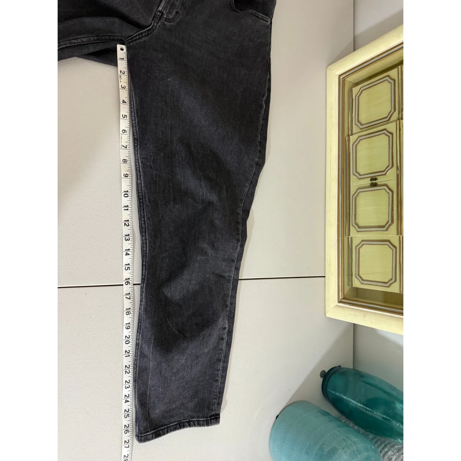 Abercrombie & Fitch Women's The Mom High Rise Black Jeans 29/8 Curve Love - Image 9