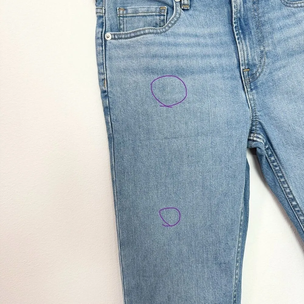 Everlane Light Wash Boyfriend Jeans Relaxed Fit size 24 - Image 7